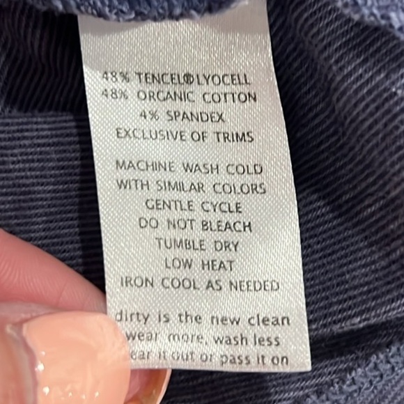 Toad & Co women’s blue sleeveless tie front mini dress size medium - Picture 8 of 9